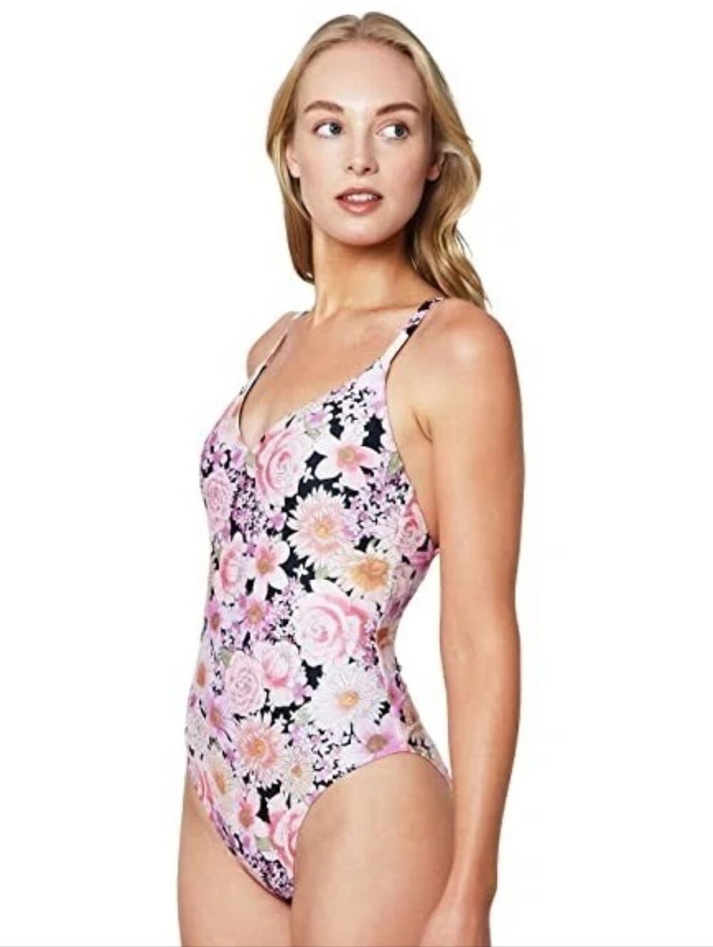 NWT Sanctuary Floral Multi Petal Pusher High Leg One Piece Swimsuit Size XL